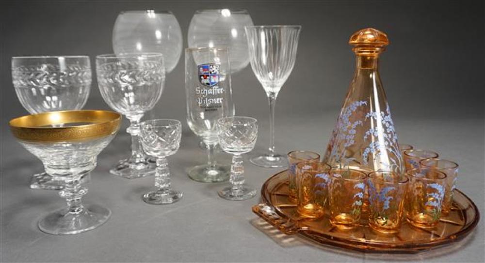 COLLECTION WITH GLASS AND CRYSTAL