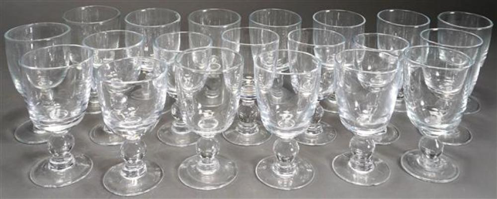 TWENTY CLEAR GLASS STEM GOBLETSTwenty
