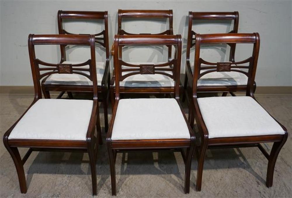 SET WITH SIX FEDERAL STYLE MAHOGANY 3238d8