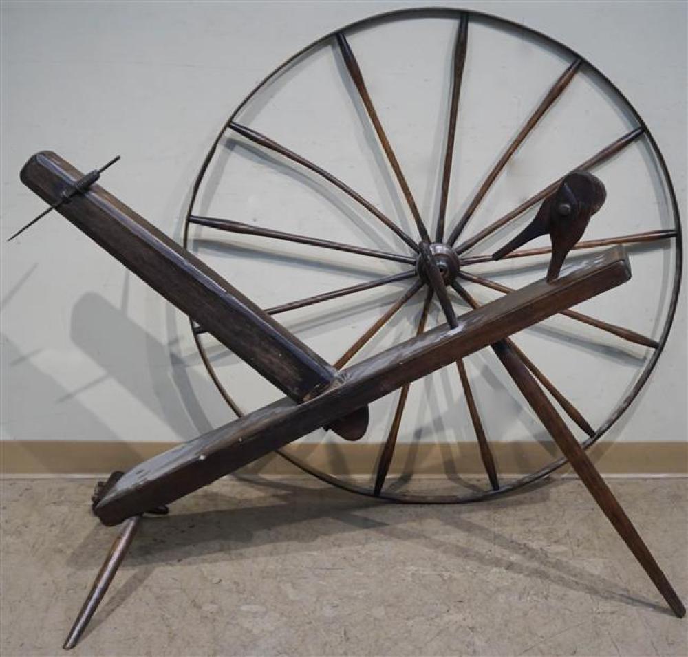 19TH CENTURY SPINNING WHEEL INCOMPLETE  3238d9