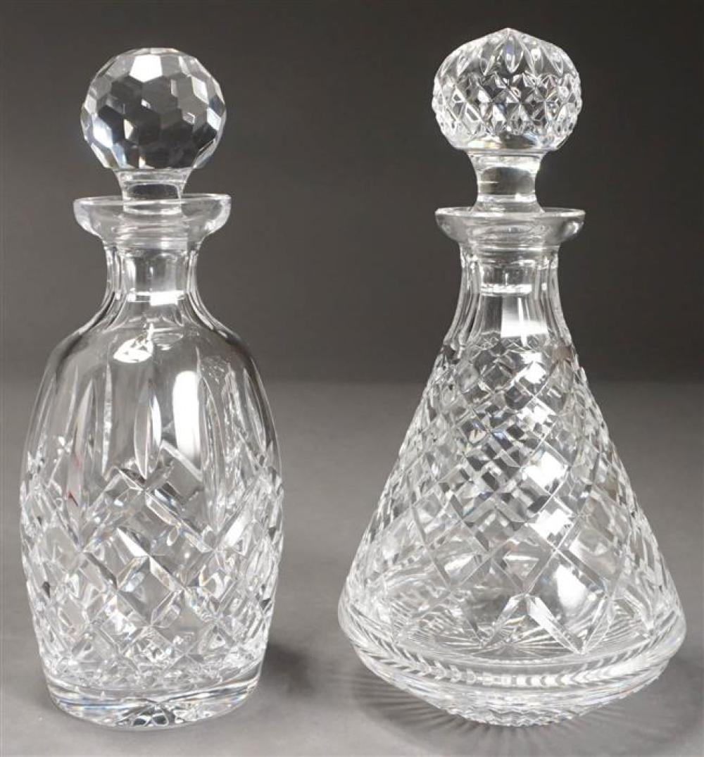 TWO WATERFORD CUT CRYSTAL DECANTERS  3238f3