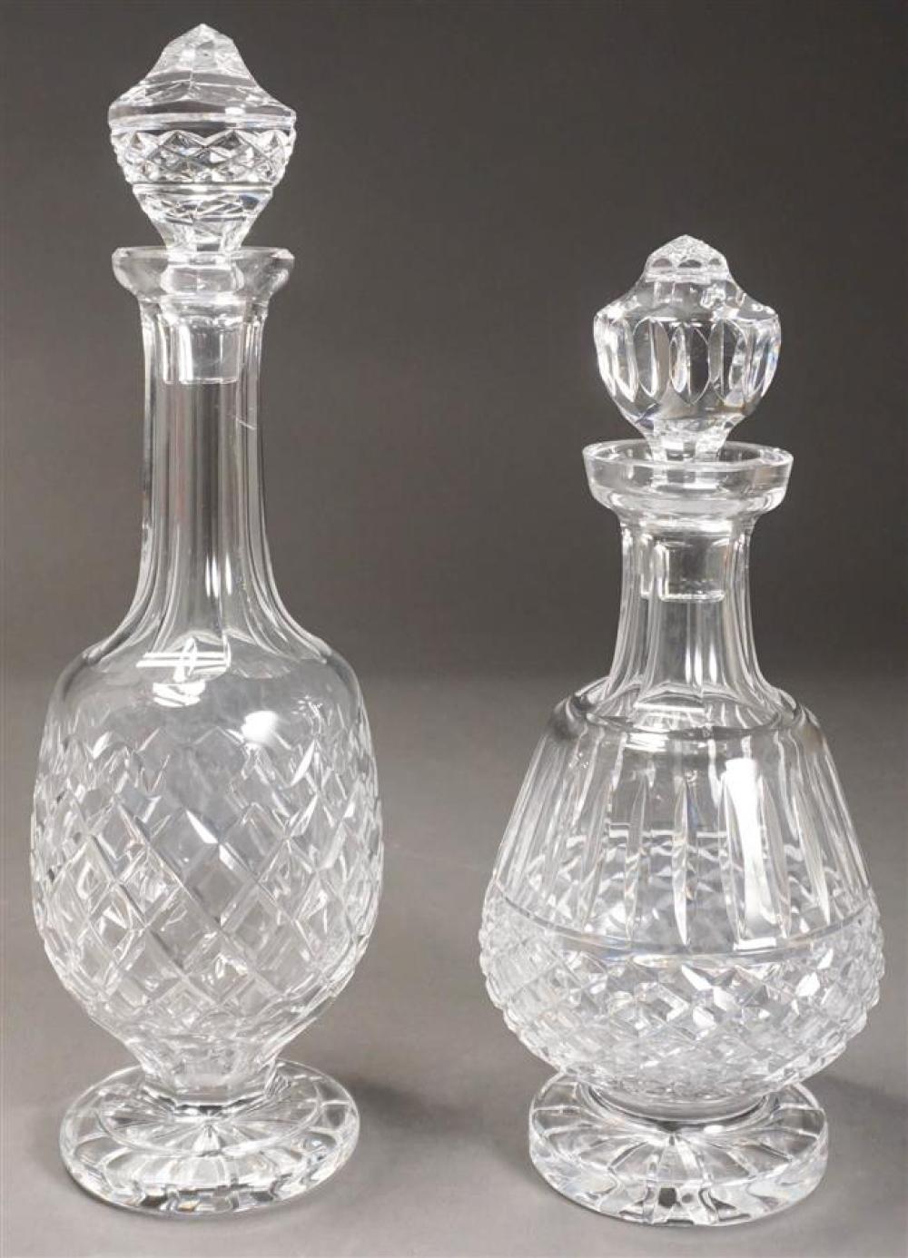 TWO WATERFORD CUT CRYSTAL DECANTERSTwo 3238ea