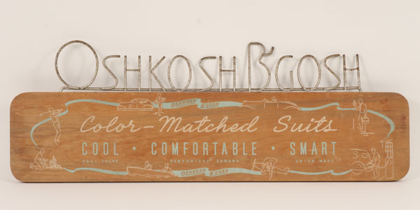 Vintage Osh Kosh clothing advertising