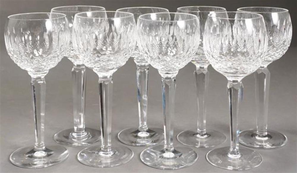 EIGHT WATERFORD CUT CRYSTAL COLLEEN