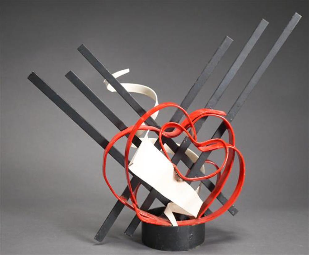 CONTEMPORARY PAINTED METAL SCULPTURE,