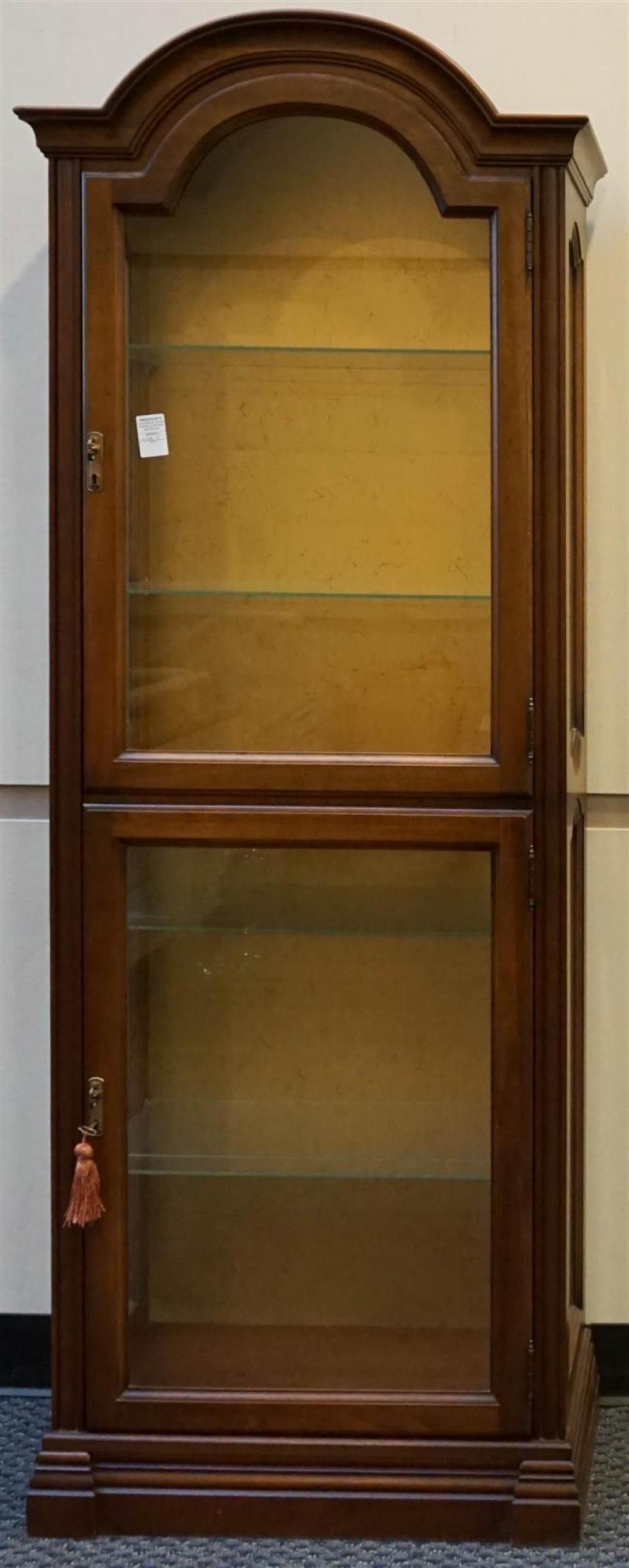 CONTEMPORARY CHERRY FINISH CURIO 32391b