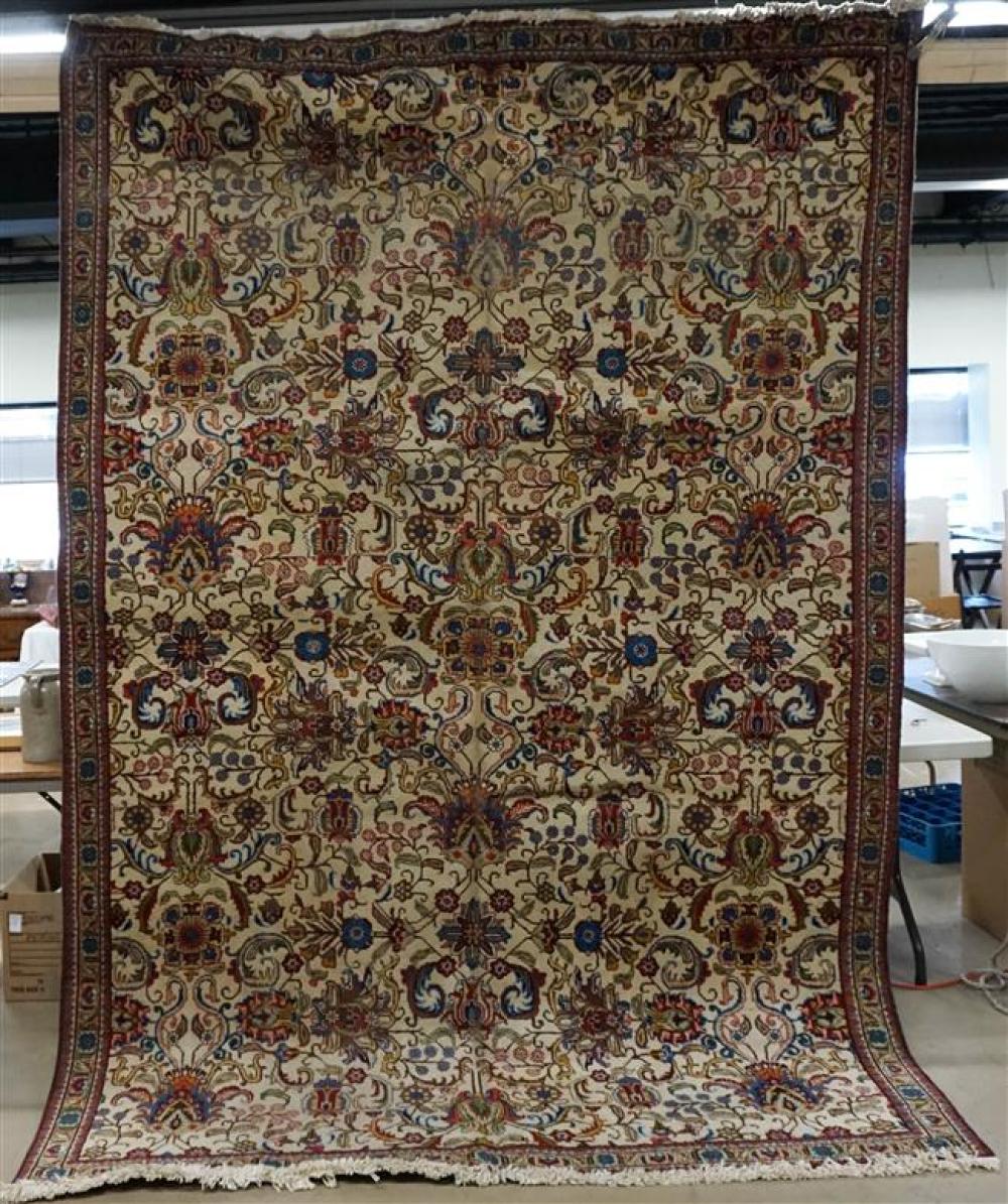 TABRIZ RUG, 10 FT 6 IN X 7 FT 3