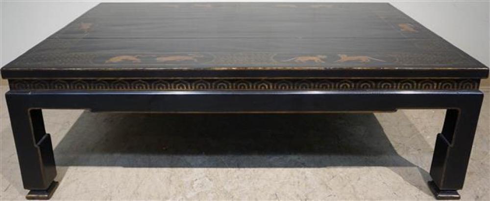 MING STYLE PARCEL GILT BLACK LACQUER