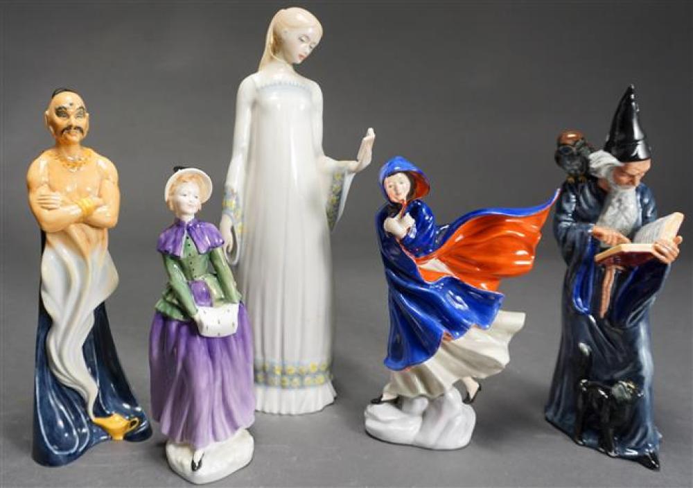 FIVE ROYAL DOULTON PORCELAIN FIGURINESFive 32393b