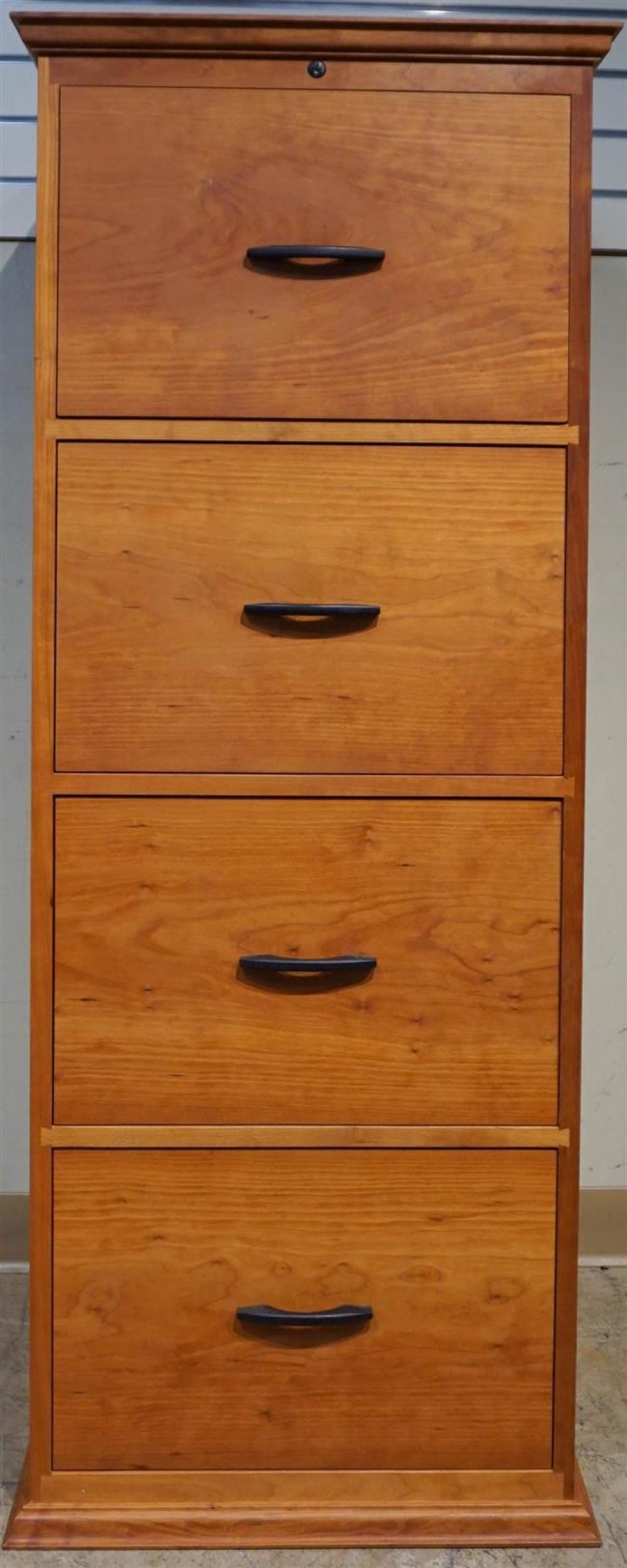 SHAKER STYLE CHERRY FOUR-DRAWER LETTER