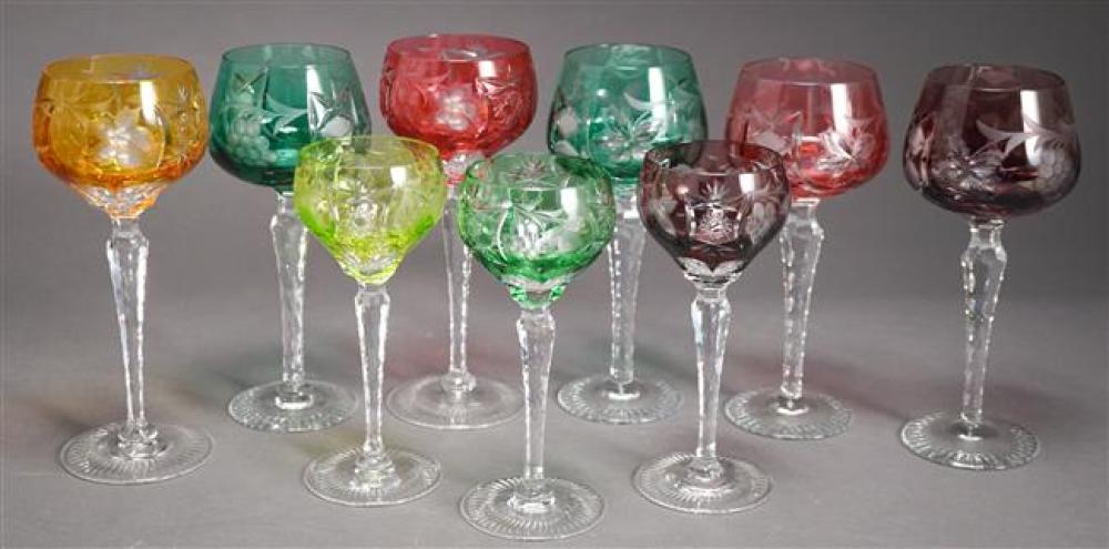 SET OF NINE VARIED COLOR TO CLEAR 3239a0