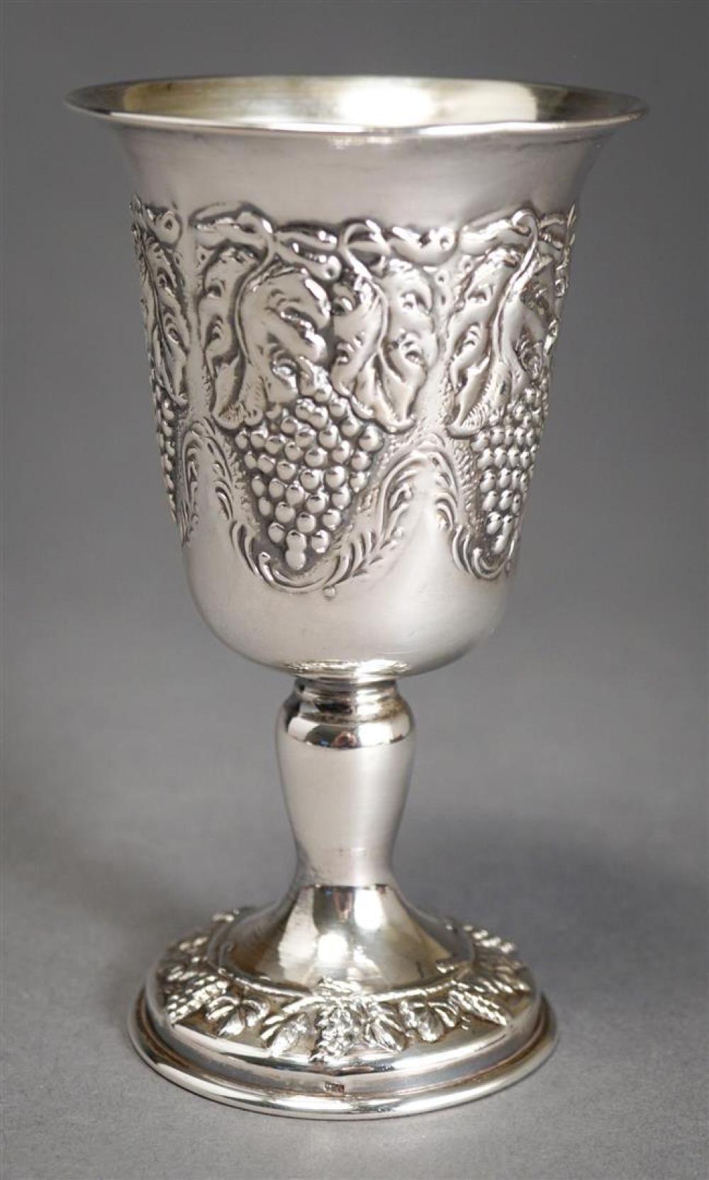STERLING SILVER KIDDISH CUP, 2