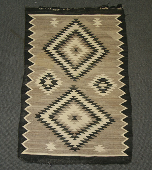 Two Navajo hand loomed rugs shaded 505d6