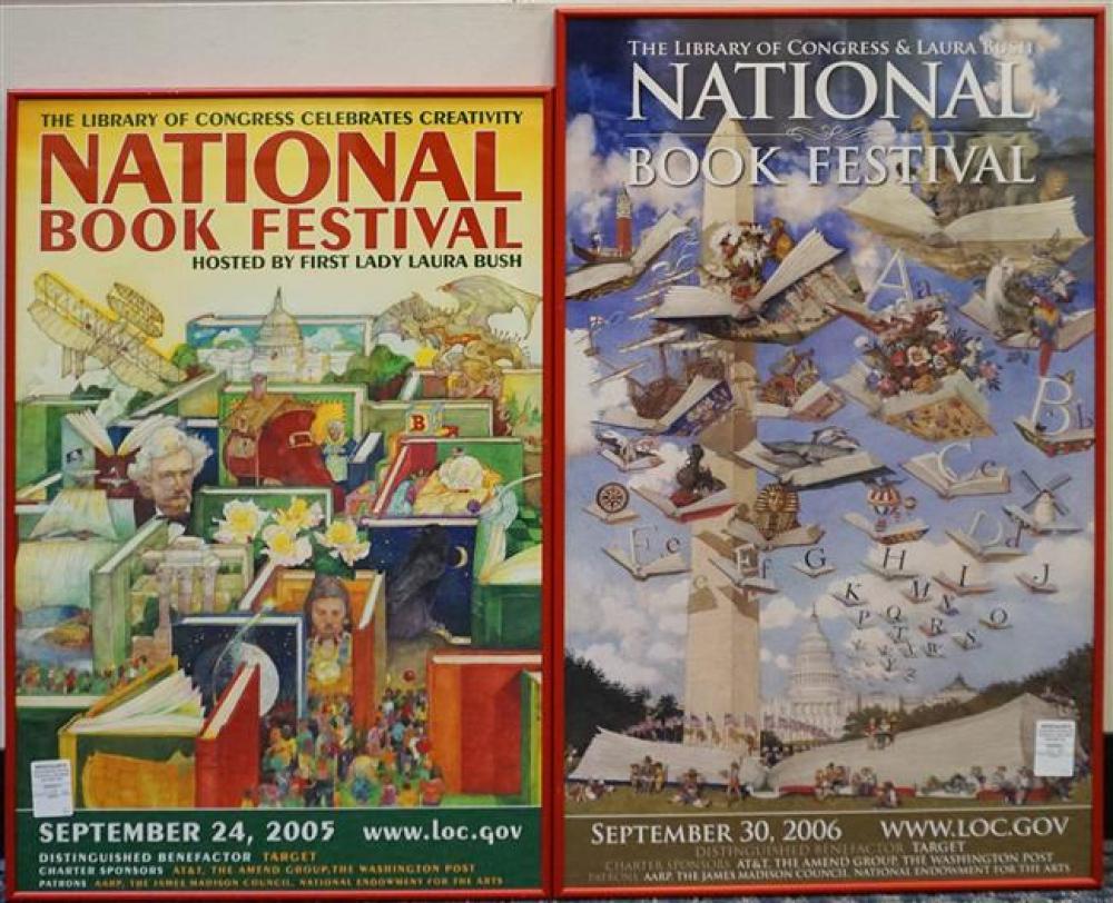 TWO NATIONAL BOOK FESTIVAL POSTERS  323a73