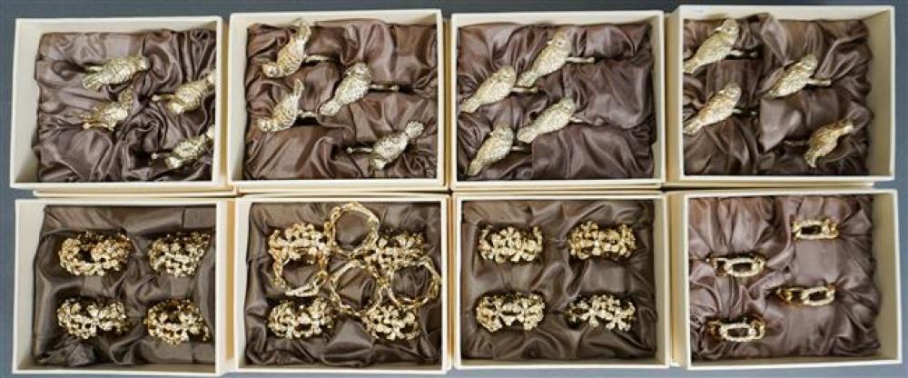 EIGHT BOXES WITH L OBJET GILT METAL 323ac7