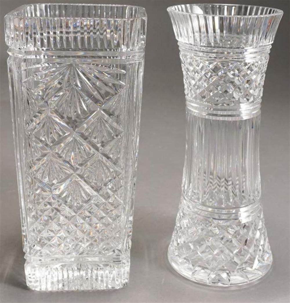 TWO WATERFORD CRYSTAL VASES H 323ae7