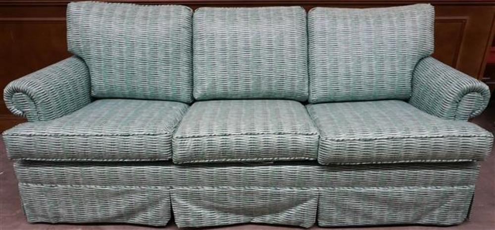 MODERN GREEN UPHOLSTERED SOFA BED 323b0e