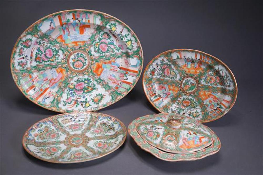 CHINESE ROSE MEDALLION PLATTER  323b1e