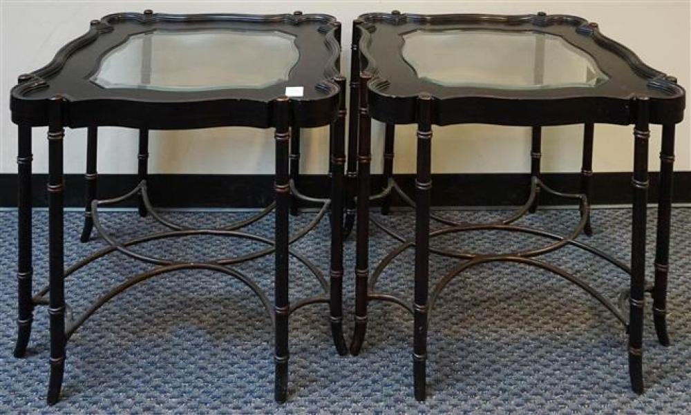 PAIR OF REGENCY STYLE EBONIZED