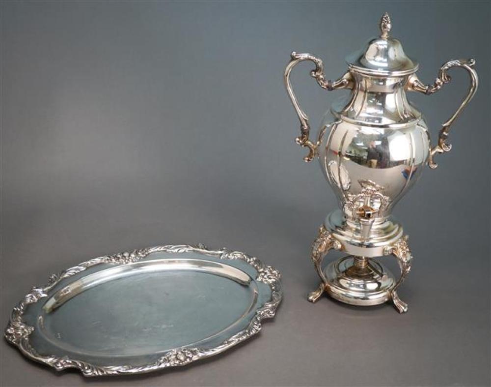 SHERIDAN SILVER PLATE TEA URN ON 323b60