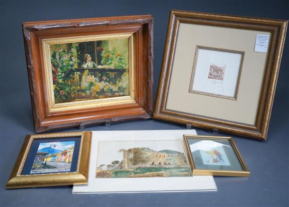 COLLECTION OF FIVE ASSORTED WORKS OF