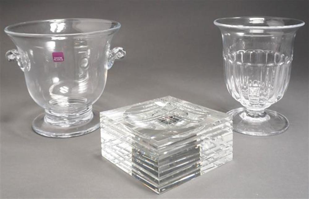 SIMON PEARCE CRYSTAL VASE CHAMPAGNE 323baf