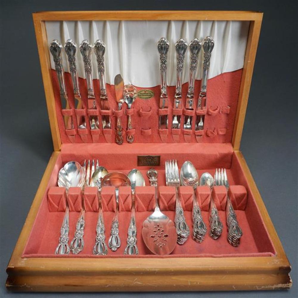 ROGERS SILVER PLATE FLATWARE SERVICE,