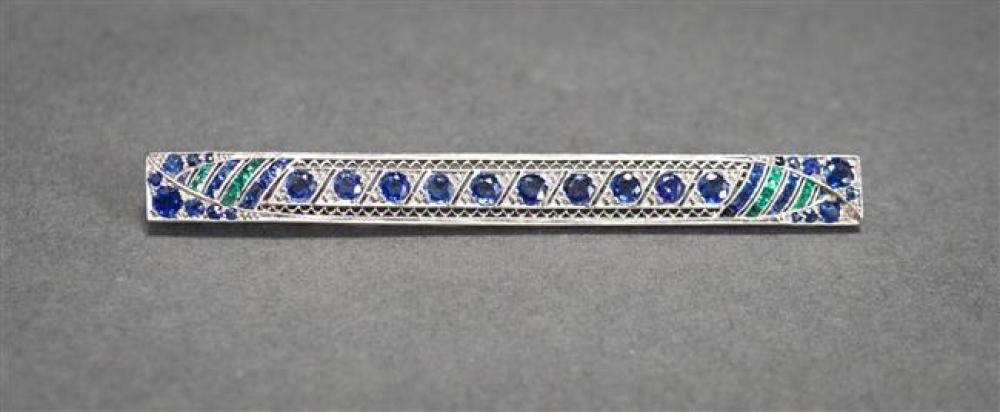 ART DECO PLATINUM BLUE SAPPHIRE 323c3e