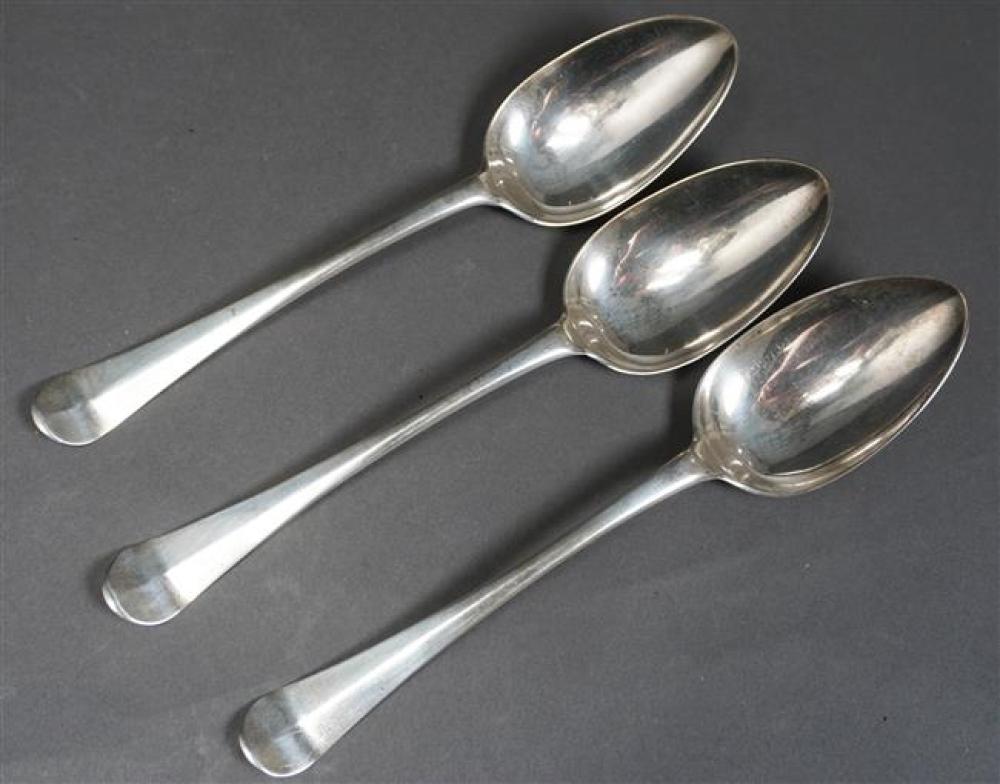 THREE AMERICAN SILVER TABLESPOONS  323c69