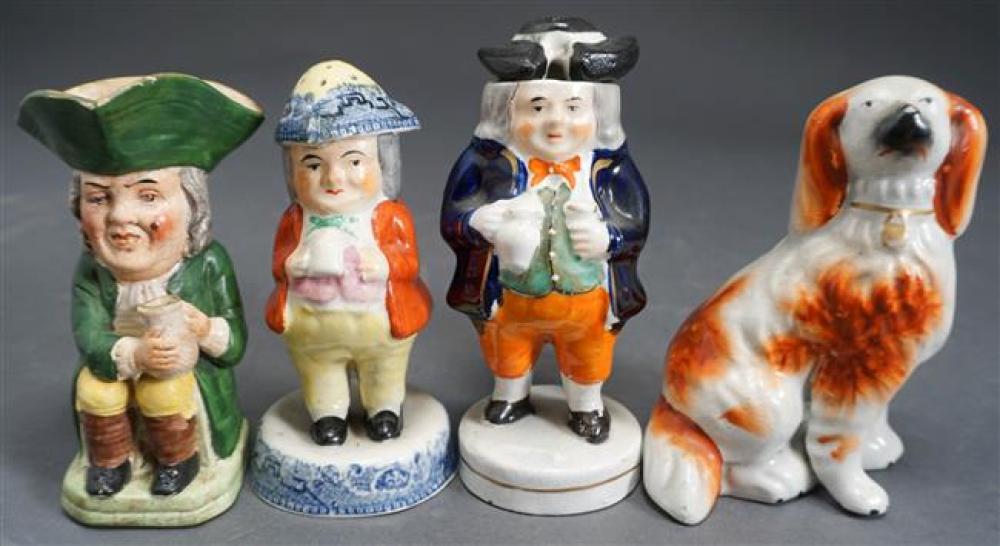 FOUR STAFFORDSHIRE TYPE FIGURES  323c94