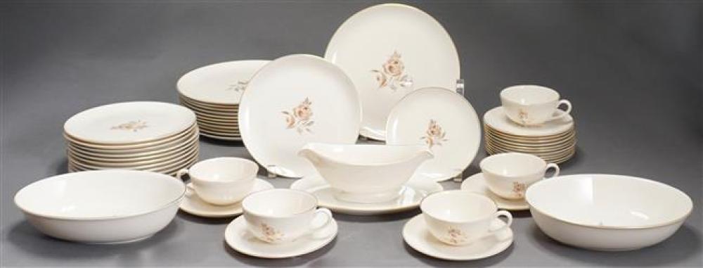 PICKARD BROWN ROSE PATTERN 44-PIECE