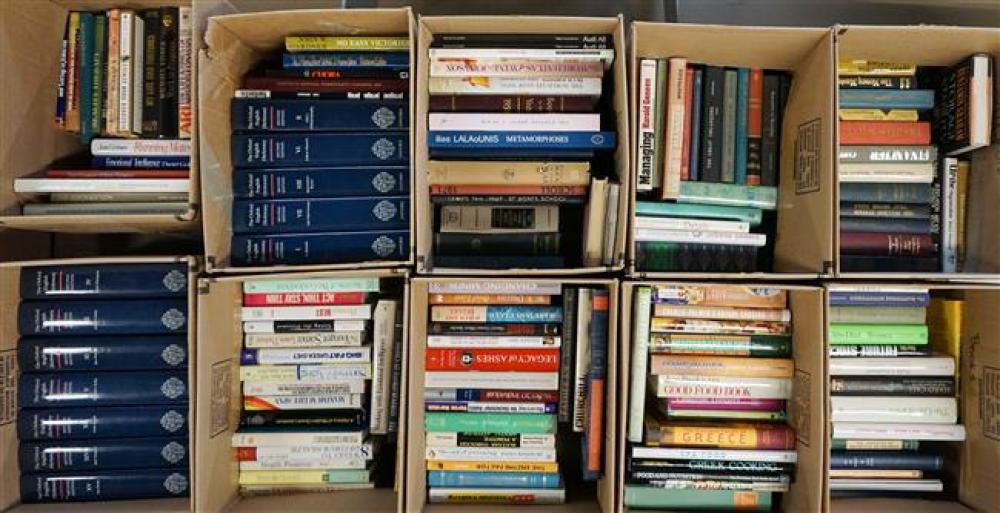 TEN BOXES OF BOOKSTen Boxes of