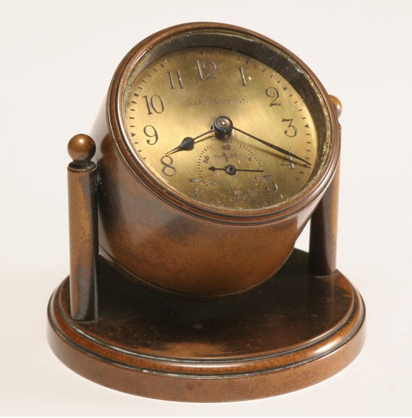 Chelsea Co. bronze desk top banjo clock