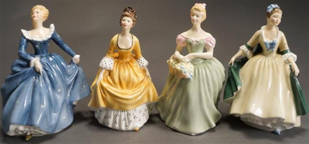 FOUR ROYAL DOULTON PORCELAIN FIGURINES