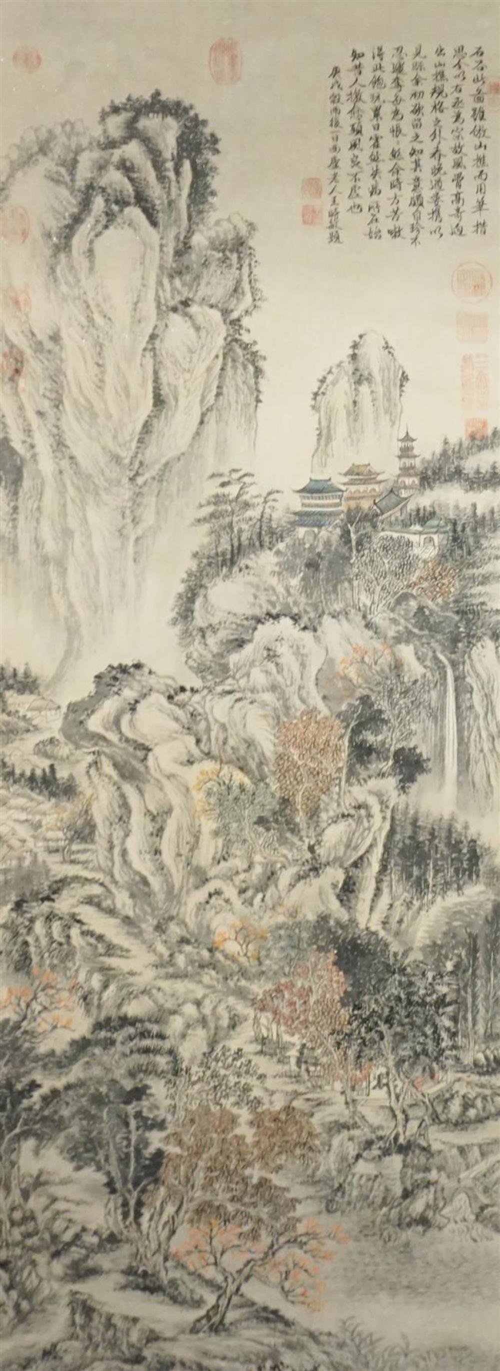 CHINESE HANGING SCROLL OF MOUNTAIN 323d6d