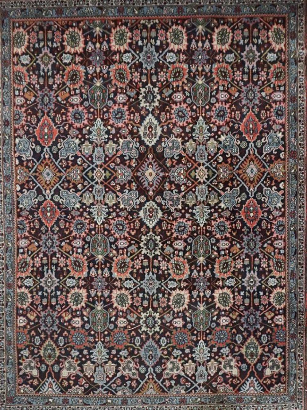 INDO-HERIZ RUG, 9 FT 10 IN X 7