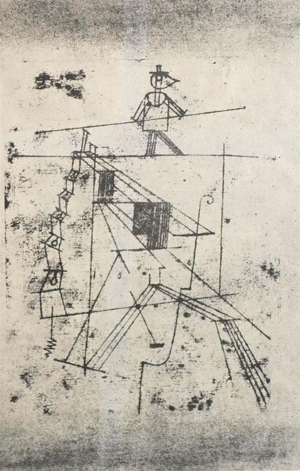 AFTER PAUL KLEE, MAN ON A TIGHTROPE,