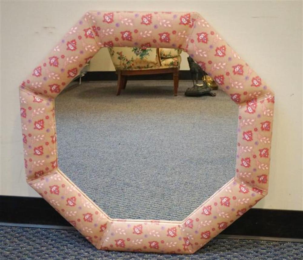 UPHOLSTERED FRAME OCTAGONAL MIRRORUpholstered 323e34