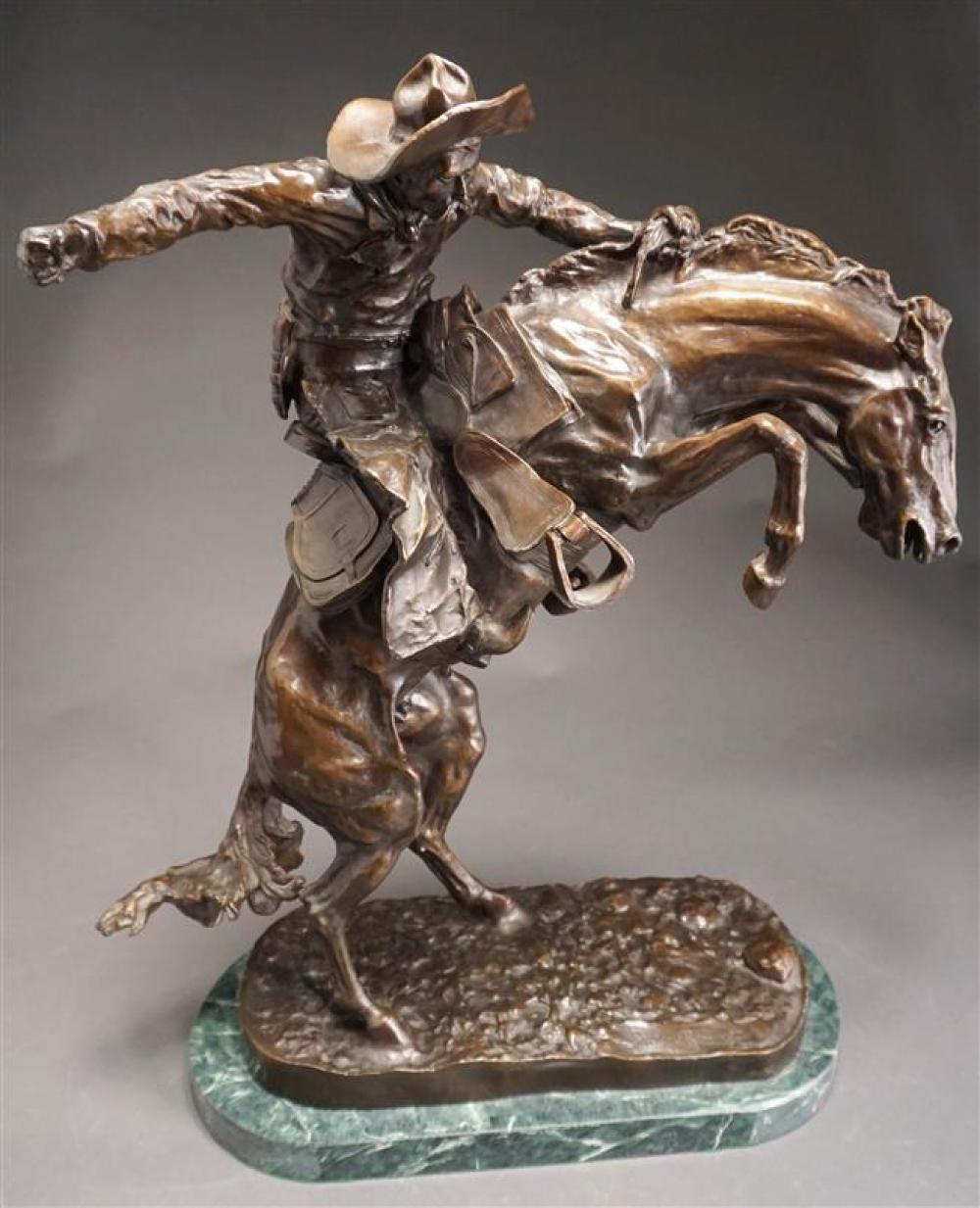 AFTER FREDERIC REMINGTON, BRONCO BUSTER,