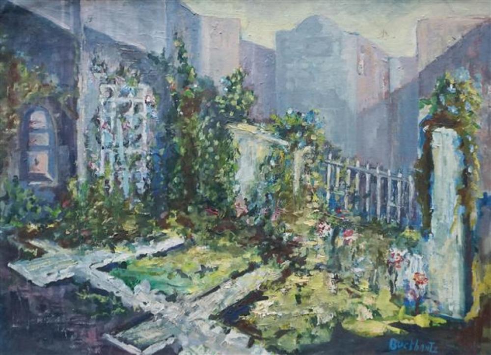 ADELE BUCKHANTZ PATIO VIEW OIL 323f6c