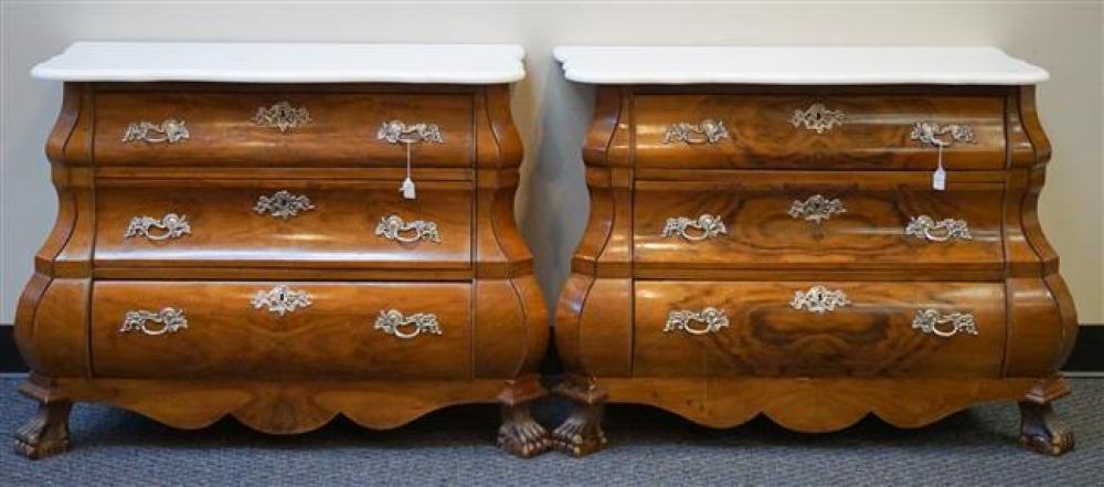 PAIR CONTINENTAL ROCOCO BOMBE WALNUT 323f70