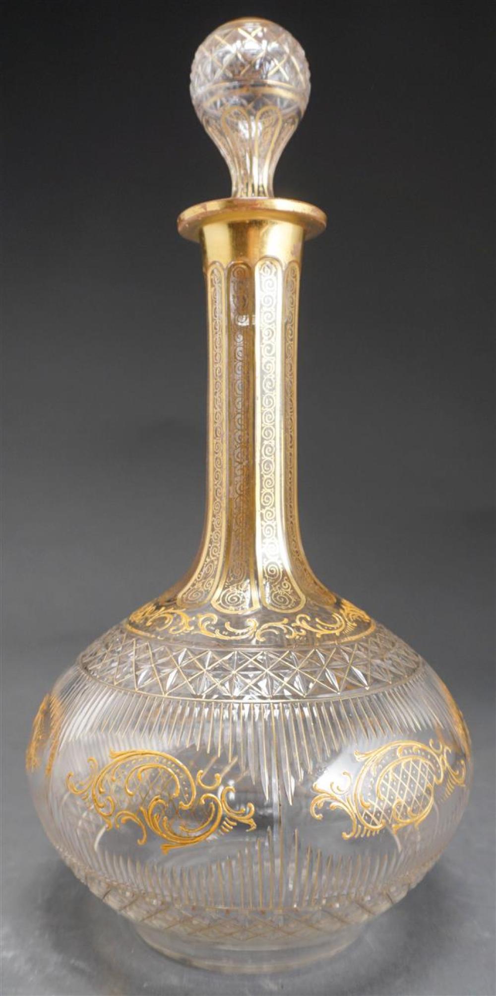 CONTINENTAL GILT DECORATED TALL