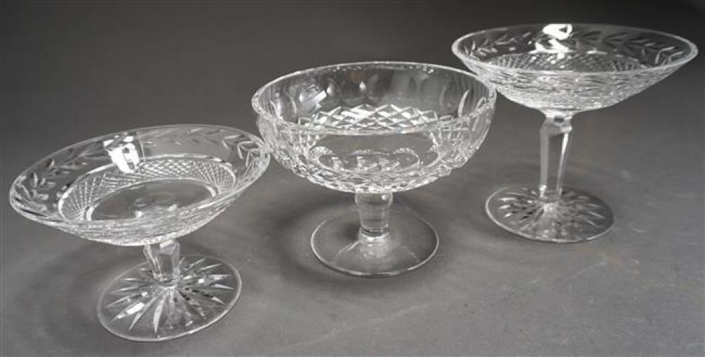 THREE WATERFORD CRYSTAL COMPOTESThree