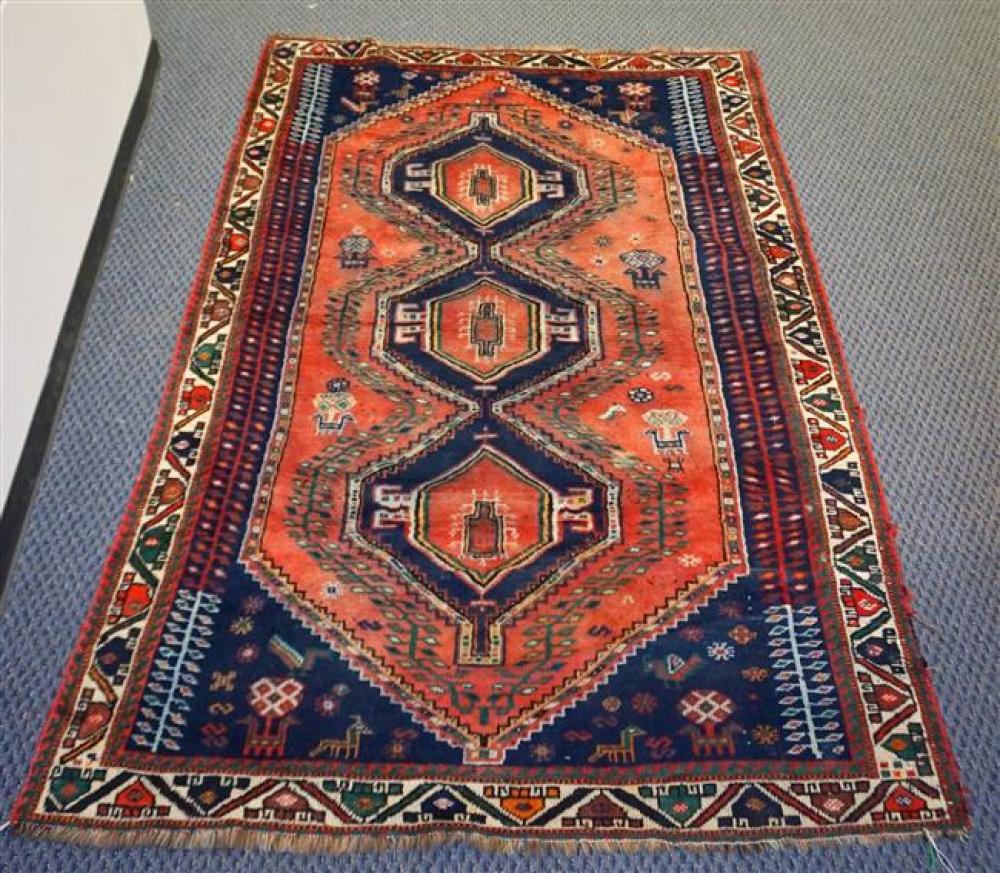 MALAYER RUG, 8 FT X 5 FT 6 INMalayer