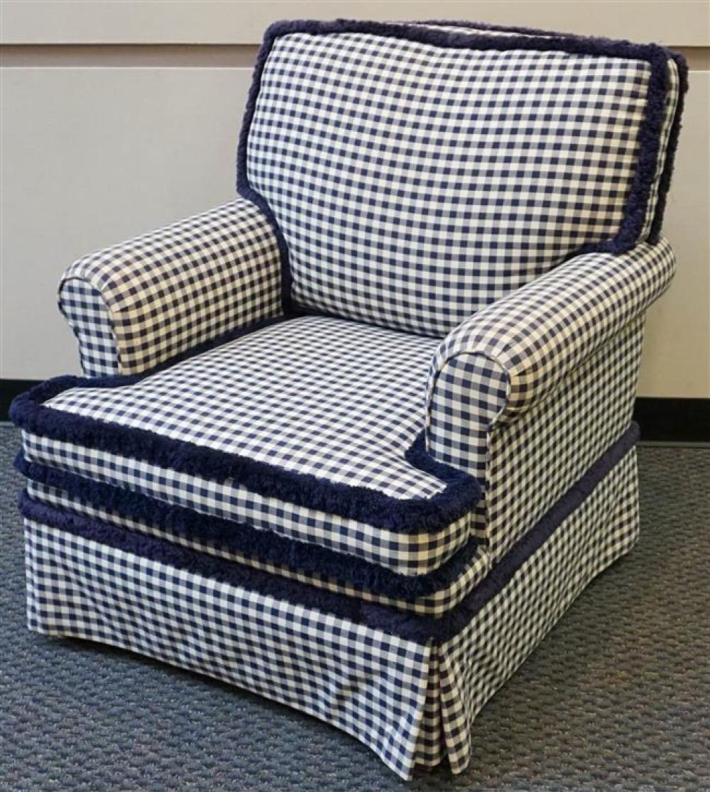 CHECK UPHOLSTERED LOUNGE CHAIRCheck