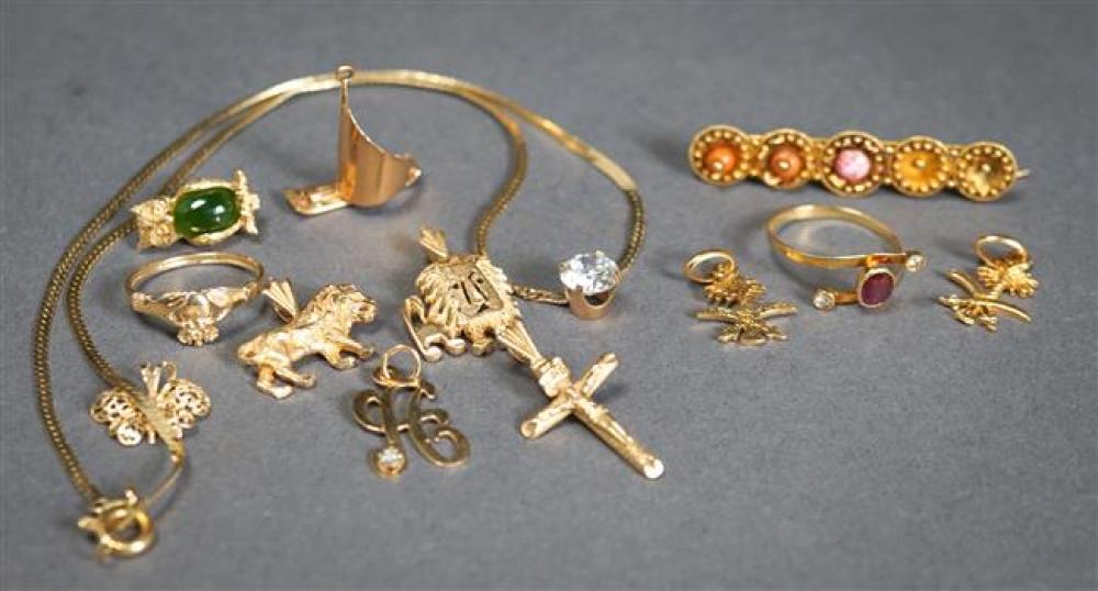 COLLECTION OF 14-KARAT GOLD JEWELRY