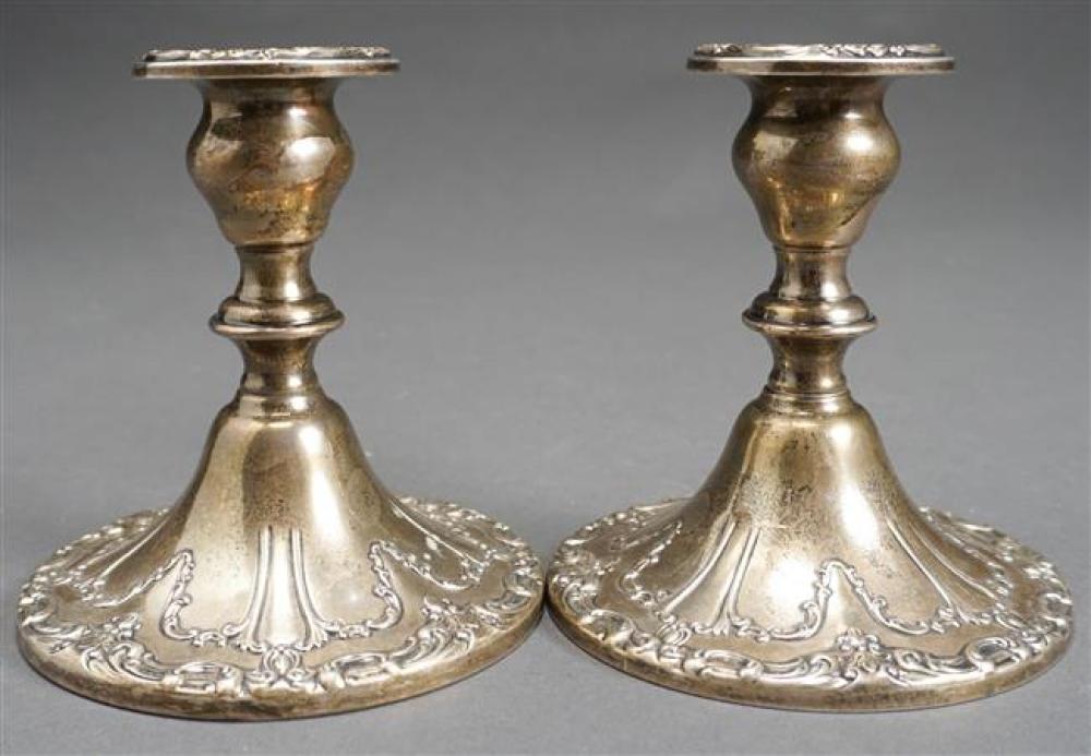 PAIR OF GORHAM WEIGHTED STERLING