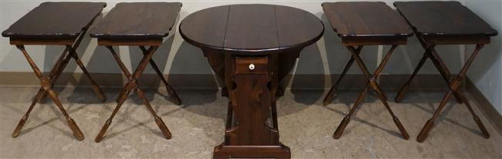 ETHAN ALLEN STAINED PINE DROP-LEAF