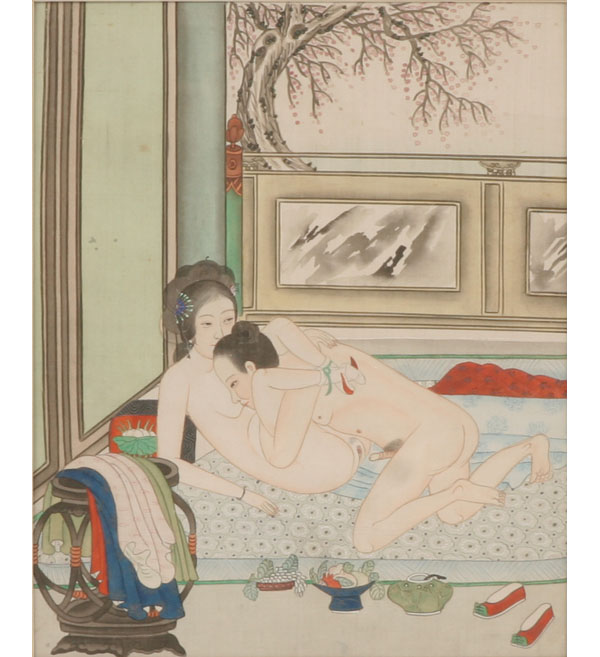 Japanese Shunga (erotic) watercolor