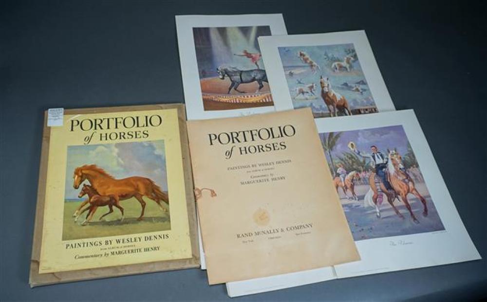 PORTFOLIO OF HORSES, PAINTINGS